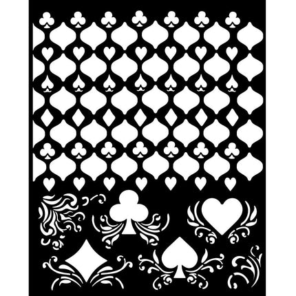 Dicke Schablone cm 20x25 - Master of Magic Kartenmuster