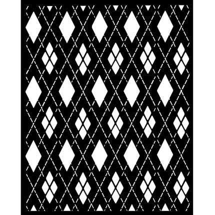 Dicke Schablone cm 20x25 - Master of Magic Rautenmuster