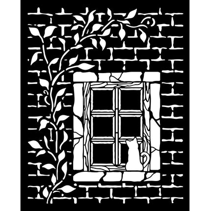 Dicke Schablone 20x25 cm - Herbarium Silvae Landfenster