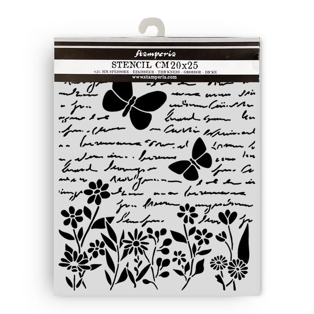 Dicke Schablone cm 20X25 - Daisy Art Buchstabe und Schmetterling