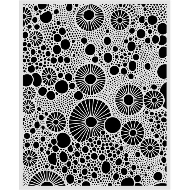 Lasergeschnittene Schablone für Kunst und Handwerk cm 20X25 - All Around Ringe