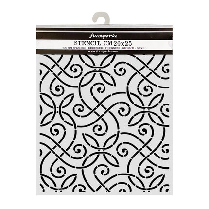 Cut laser stencil for Art and Craft cm 20X25 - Our Way artistic pattern