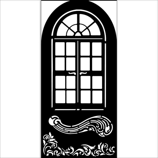 Dicke Schablone 12x25 cm - Masquerade Fenster