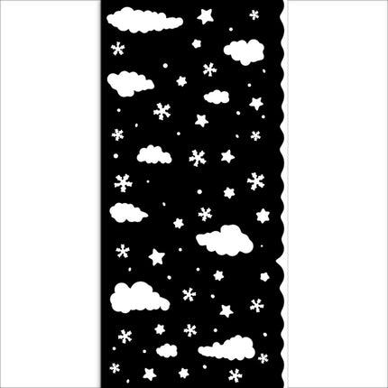 Dicke Schablone cm 12X25 - Candy Christmas Wolken