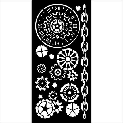 Dicke Schablone 12x25 cm - Fantastische Reisen Mechanismen