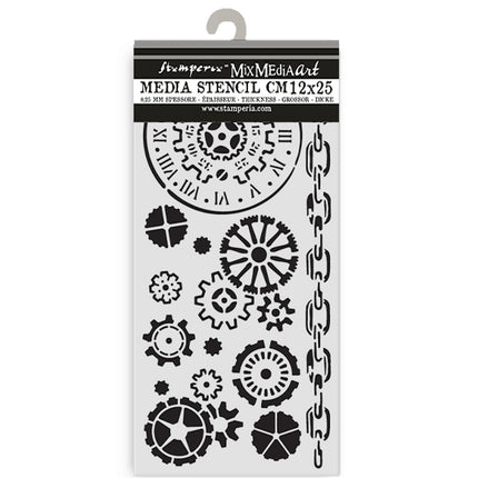 Dicke Schablone 12x25 cm - Fantastische Reisen Mechanismen