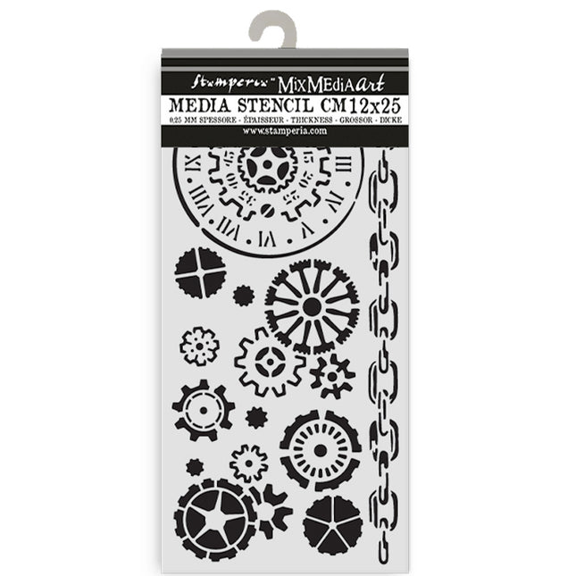 Dicke Schablone 12x25 cm - Fantastische Reisen Mechanismen