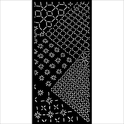 Dicke Schablone cm 12x25 - Quiet Days gemischte Fliesen