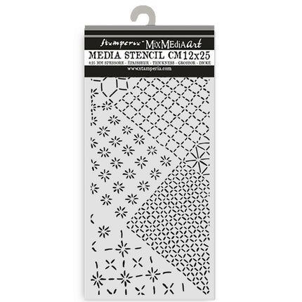 Dicke Schablone cm 12x25 - Quiet Days gemischte Fliesen