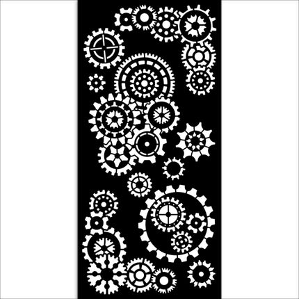 Dicke Schablone 12X25 cm - Gear up for Christmas Zahnräder