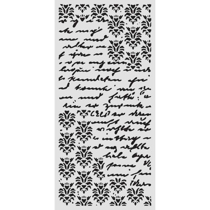 Dicke Schablone cm 12X25 - Secret Diary Siegel und Schriften