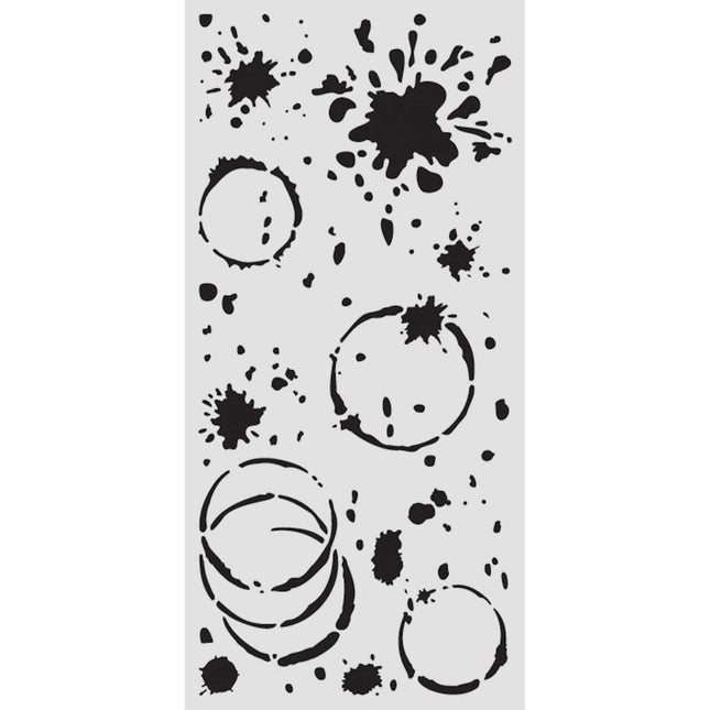 Dicke Schablone cm 12X25 - Secret Diary Tintenfleck