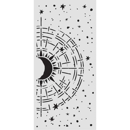 Dicke Schablone cm 12X25 - Secret Diary kosmischer Kompass