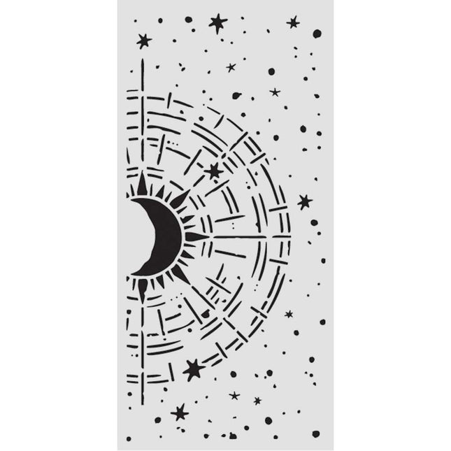Dicke Schablone cm 12X25 - Secret Diary kosmischer Kompass
