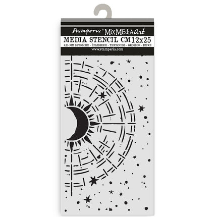 Dicke Schablone cm 12X25 - Secret Diary kosmischer Kompass