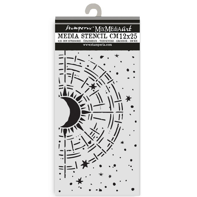 Dicke Schablone cm 12X25 - Secret Diary kosmischer Kompass