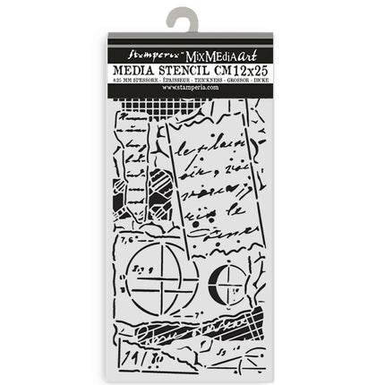 Dicke Schablone cm 12X25 - A new Beginning Notizen