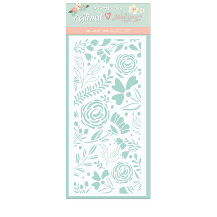 Dicke Schablone cm 12x25 Große Rosen