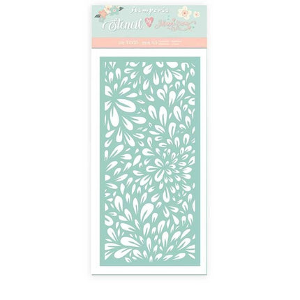 Dicke Schablone cm 12x25 Weihnachtsrosenblumen