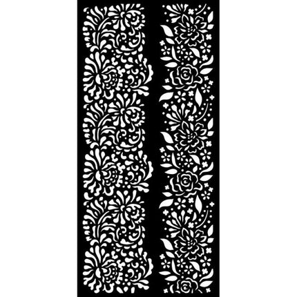 Dicke Schablone cm 12X25 - Garden of Promises Ränder