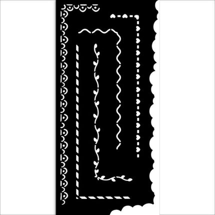 Dicke Schablone cm 12X25 - Create Happiness Rahmen 1