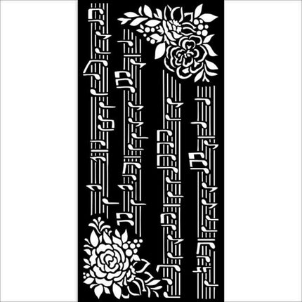 Dicke Schablone cm 12X25 - Weihnachtsmusik