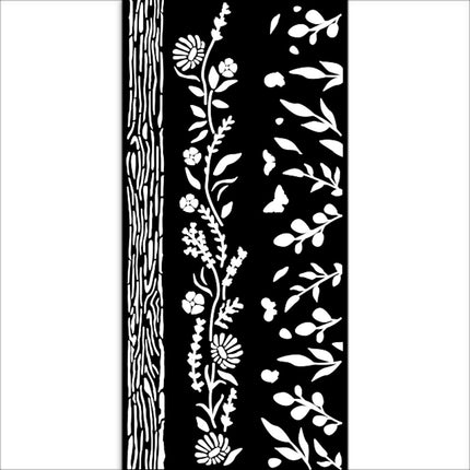 Dicke Schablone 12x25 cm - Create Happiness Welcome Home Natur