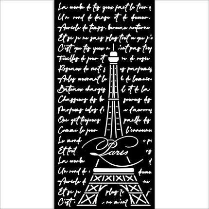 Dicke Schablone cm 12X25 - Create Happiness Oh lá lá Tour Eiffel  