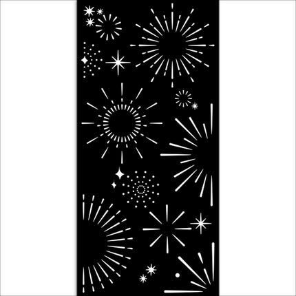 Dicke Schablone cm 12X25 - Create Happiness Oh lá lá Sterne  