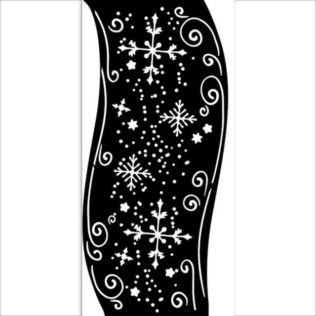 Dicke Schablone cm 12x25 - Weihnachtsband