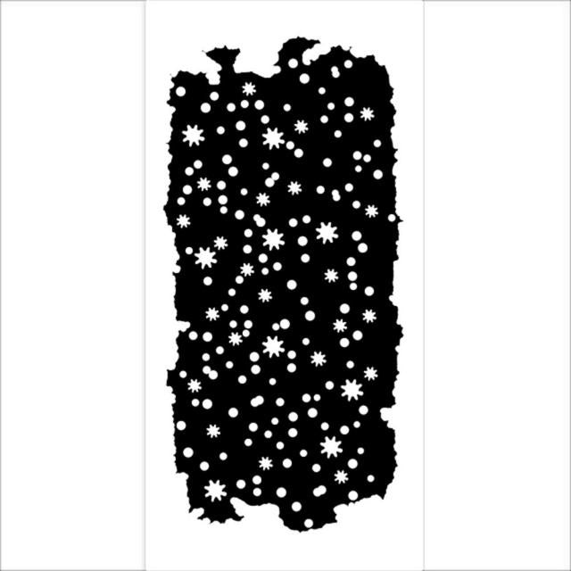 Dicke Schablone cm 12X25 - Kleine Punkte
