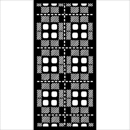 Dicke Schablone cm 12X25 - Bereit für Weihnachtsstoffmuster