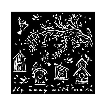 Dicke Schablone 18x18 cm - Gartennester