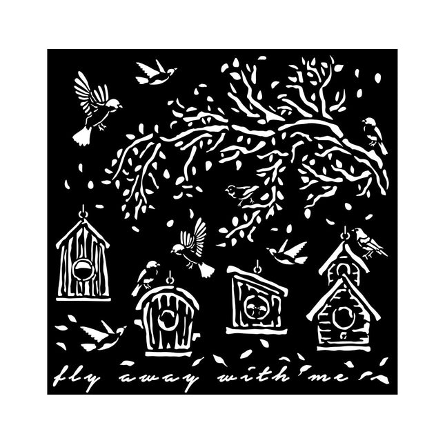Dicke Schablone 18x18 cm - Gartennester