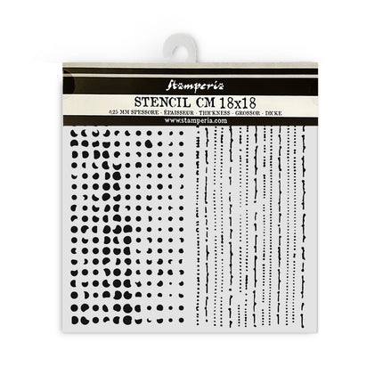 Dicke Schablone 18x18 cm - Der Nussknacker Doppeltextur