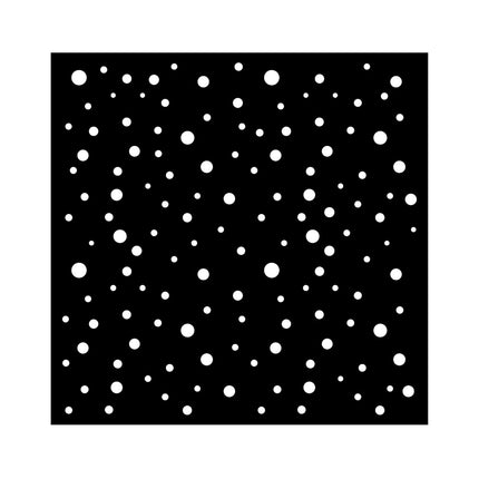 Dicke Schablone cm 18X18 - Klassisches Weihnachts-Punkte-Muster