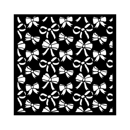 Dicke Schablone cm 18X18 - Klassisches Weihnachts-Band-Muster
