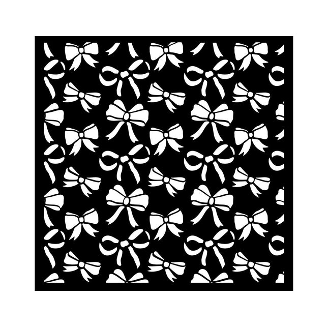 Dicke Schablone cm 18X18 - Klassisches Weihnachts-Band-Muster