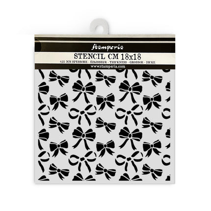 Dicke Schablone cm 18X18 - Klassisches Weihnachts-Band-Muster