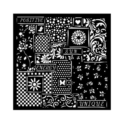 Dicke Schablone cm 18x18 - Sunflower Art Patchwork  