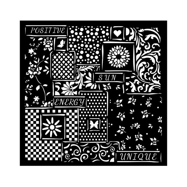 Dicke Schablone cm 18x18 - Sunflower Art Patchwork  