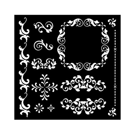 Dicke Schablone cm 18X18 - Precious Rahmen