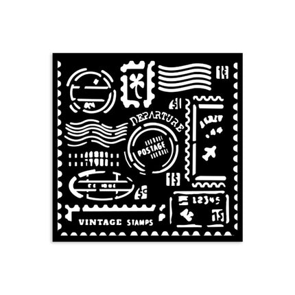 Dicke Schablone cm 12X12 - Art of Travelling Stempel