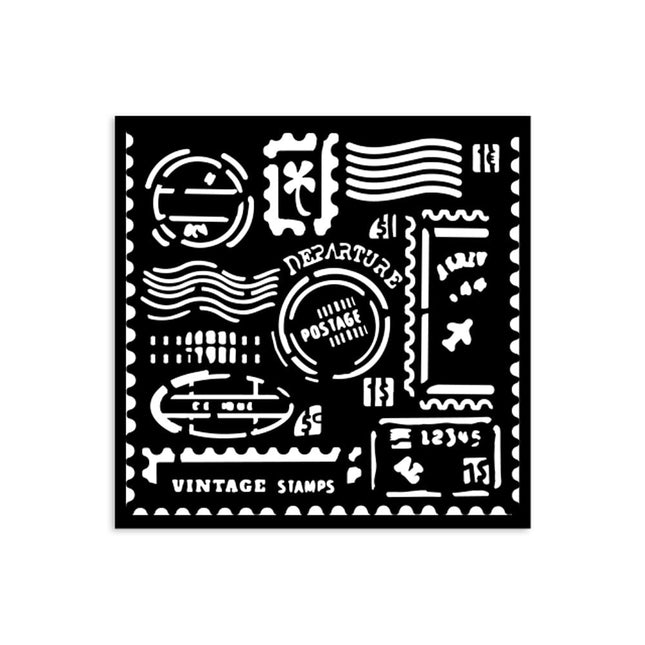 Dicke Schablone cm 12X12 - Art of Travelling Stempel