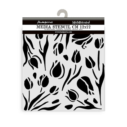 Dicke Schablone cm 12X12 - Art of Travelling Tulpen