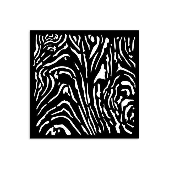 Dicke Schablone 12x12 cm - Hidden Grove Holzmaserung