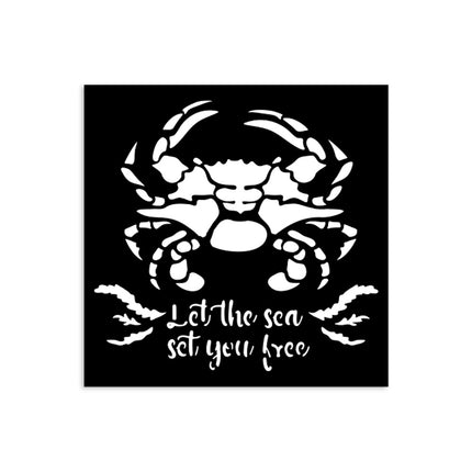 Dicke Schablone cm 12x12 - Silent Sea Krabbe