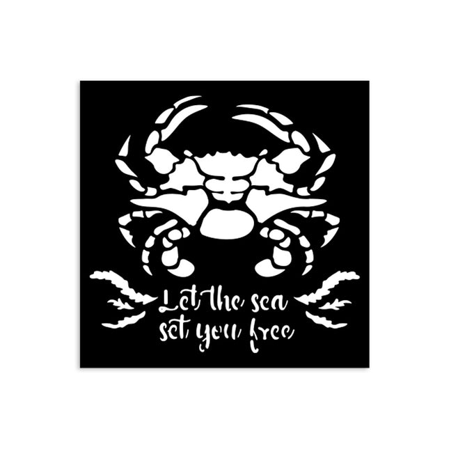 Dicke Schablone cm 12x12 - Silent Sea Krabbe