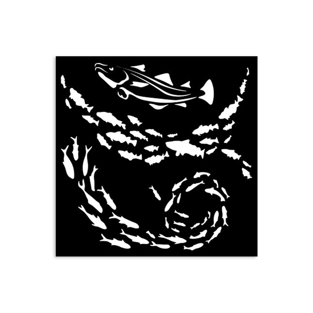 Dicke Schablone cm 12x12 - Silent Sea Fisch