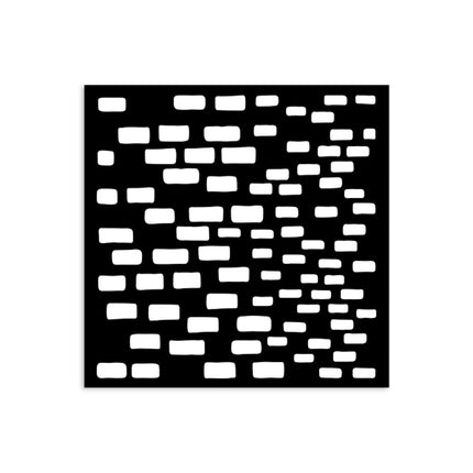 Dicke Schablone cm 12x12 - Silent Sea Ziegelmuster